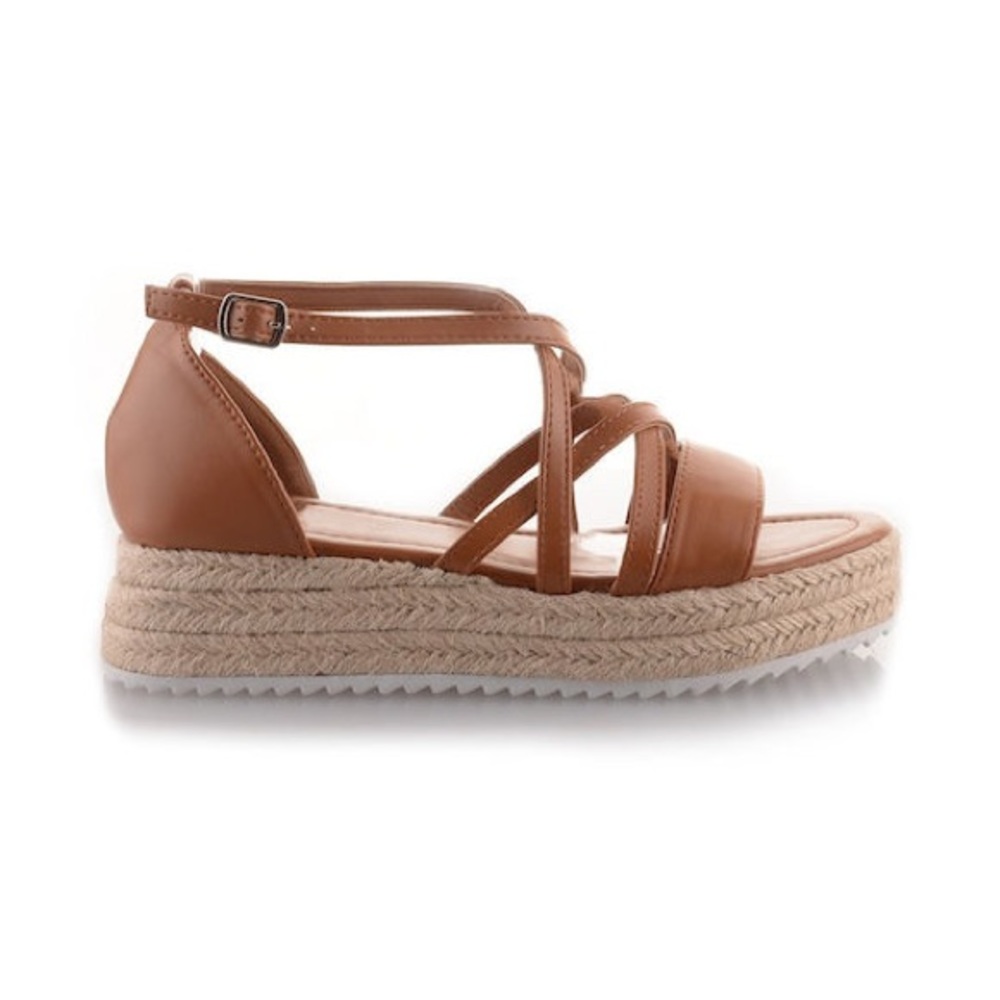 Black platform sandals